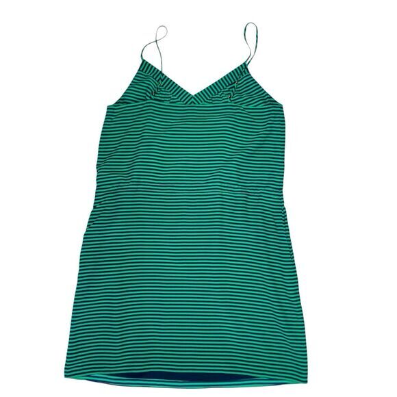 C. Wonder Cami Dress Womens XL Blue Green Silk Nautical Summer Beachy Comfy New - Picture 7 of 16